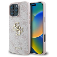 Guess 4G Big Logo iPhone 16 Pro Case - Pink