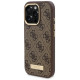Guess 4G Logo Plate MagSafe Case for iPhone 16 Pro Max - Brown