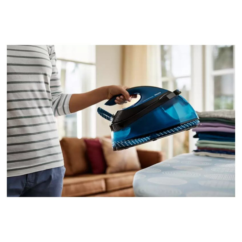 Philips PerfectCare Compact Tvaika ģeneratora gludeklis (zils) - GC7846/80