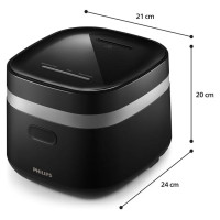 Philips 3000. sērijas Mini daudzfunkcionālais katls, melns - HD3090/80