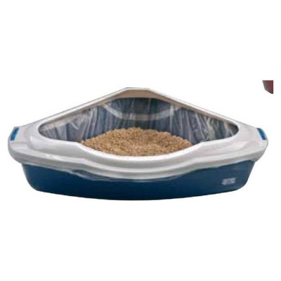 Europet Bernina Atvērtā kaķu stūra tualete CANTO (M) 38x56x14 cm zils