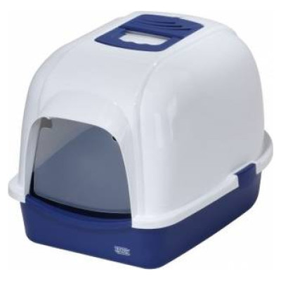 Europet Bernina Slēgtā kaķu tualete MEDIO 43x56x40 cm zils