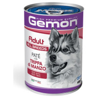 Gemon Dog pate Adult with beef tripe 0.4 kg - pastēte suņiem
