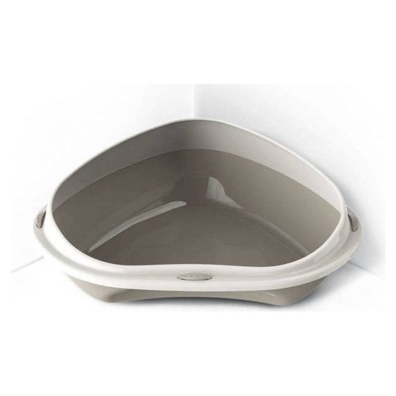 Georplast Atvērtā kaķu stūra tualete ar apmali Shuttle Corner Medium 49x40x17,5 cm, dažādas krāsas