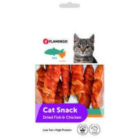 Flamingo gardums kaķiem  DRIED FISH WITH CHICK'N 50 g
