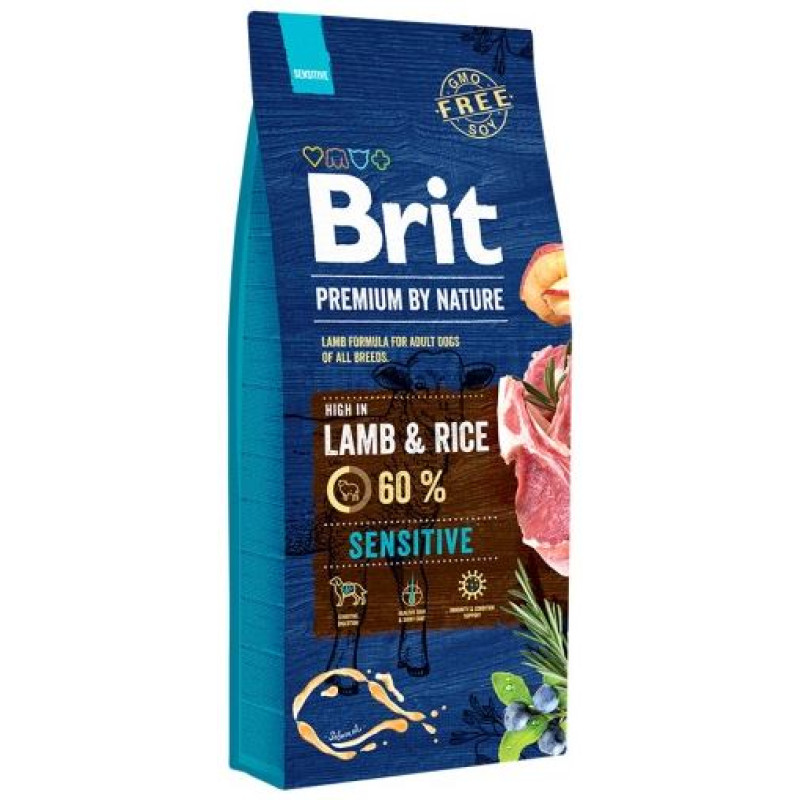 Brit PREMIUM By Nature Sensitive Lamb 15 kg barība suņiem