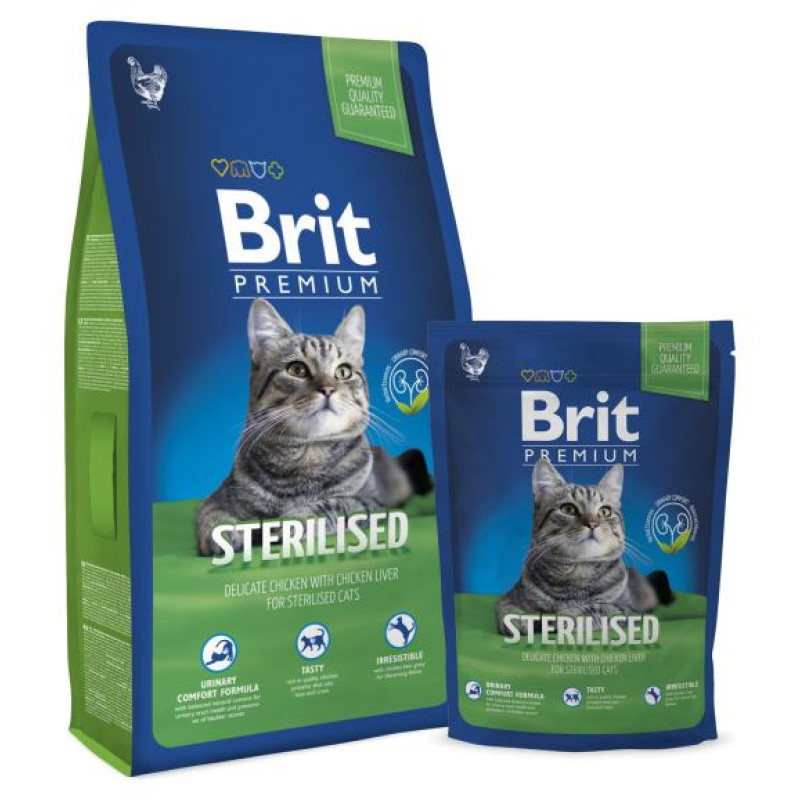 Brit PREMIUM Cat Sterilized 0,3 kg barība kaķiem