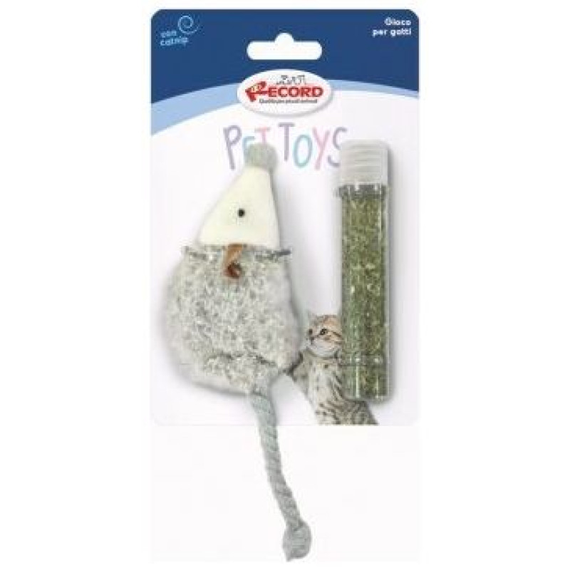 Record Rotaļlieta kaķiem CAT&RINA Hedgehog ar kaķumētru 10,5cm