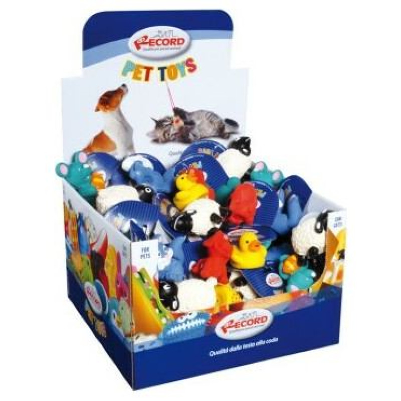 Record Rotaļlieta suņiem ar pīkstuli Mini Zoo 5,5-9cm