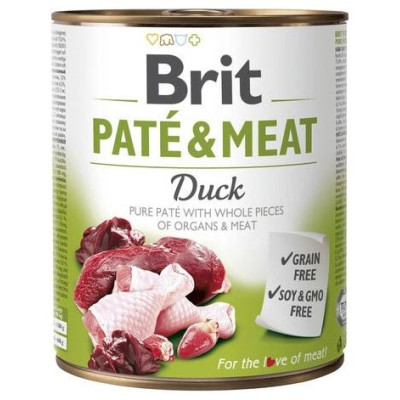 Brit CARE wet Duck Pat&eacute; & Meat 800 g mitrā barība suņiem