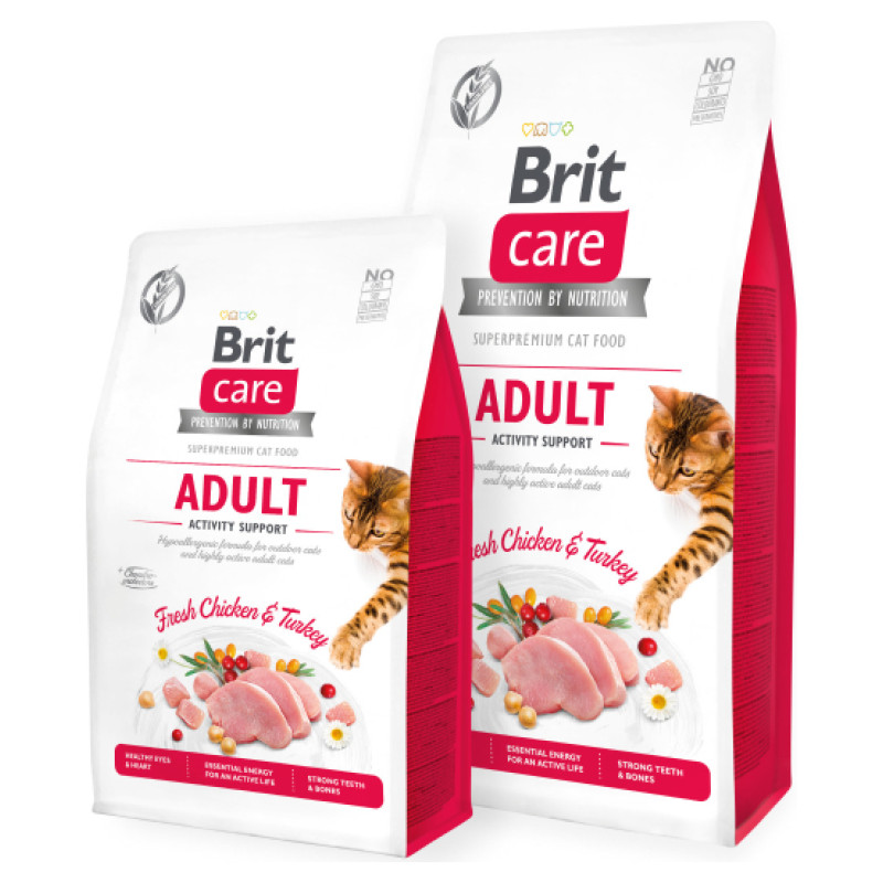 Brit Care Cat GF Adult Activity Support (Fresh Chicken&Turkey) 7 kg