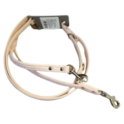 Hunter Training Leash Croque Bones 11/200 Faux Leather Kroko light pink/light