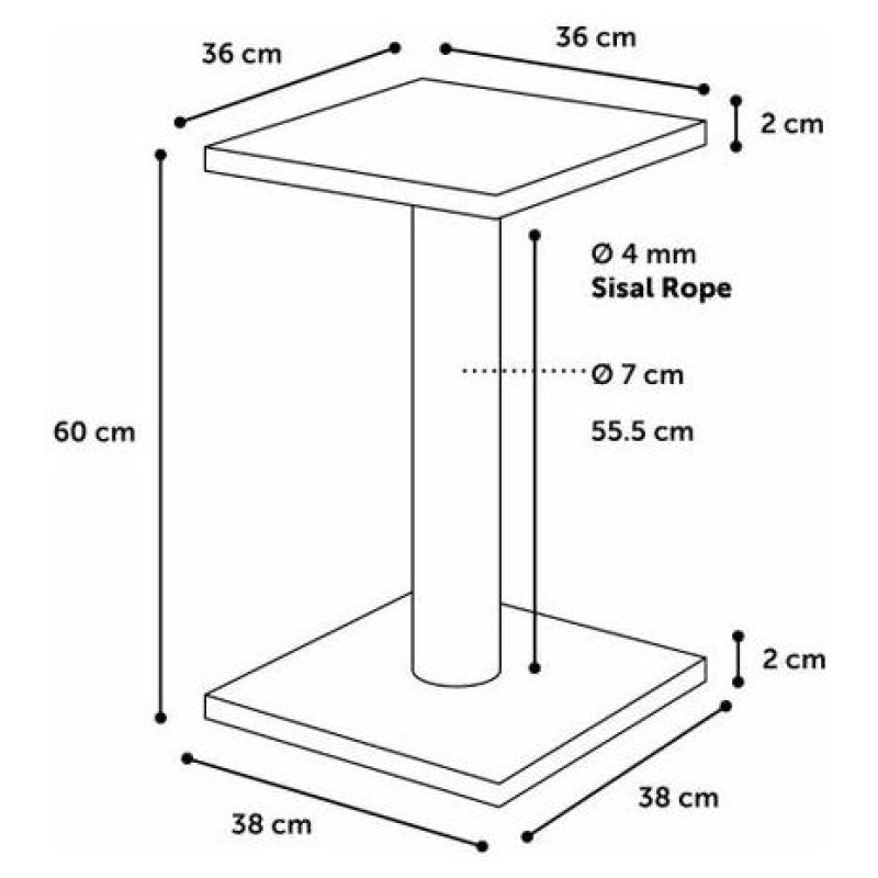 Flamingo Flamingo nagu asināmais 38x38x60cm pelēks