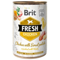 Brit Fresh Chicken&Sweet Potato 400g - konservi suņiem