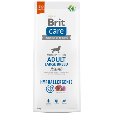 Brit Care Hypoallergenic Adult Large Breed Lamb & Rice 12 kg barība suņiem