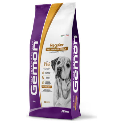 Gemon Dog  ALL BREED Adult Regular with chicken and rice 20 kg - barība suņiem