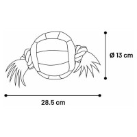Flamingo neoprēna rotaļlieta suņiem AQUA ACTIONBALL Ø 13 cm