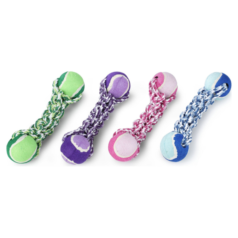 Europet Bernina Kokvilnas rotaļlieta suņiem ar 2 bumbām 34,5 cm