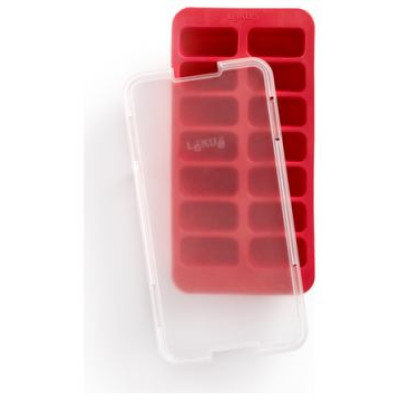 Brabantia LEKUE ledus kubiņu veidne taisnstūra ar vāciņu, red - 882388