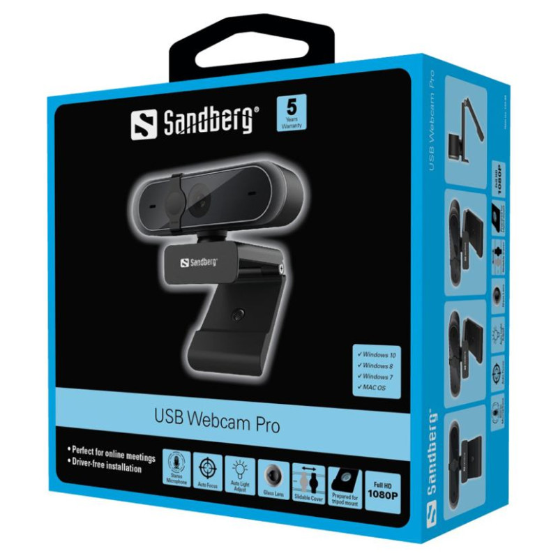 Sandberg 133-95 USB Webcam Pro