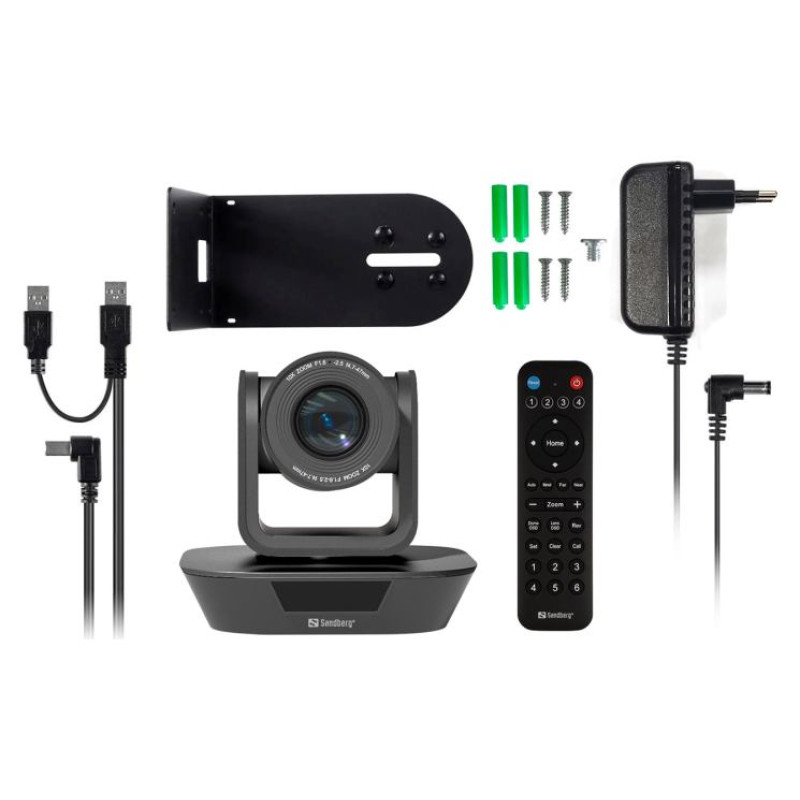 Sandberg 134-30 ConfCam PTZ x10 Remote 1080P