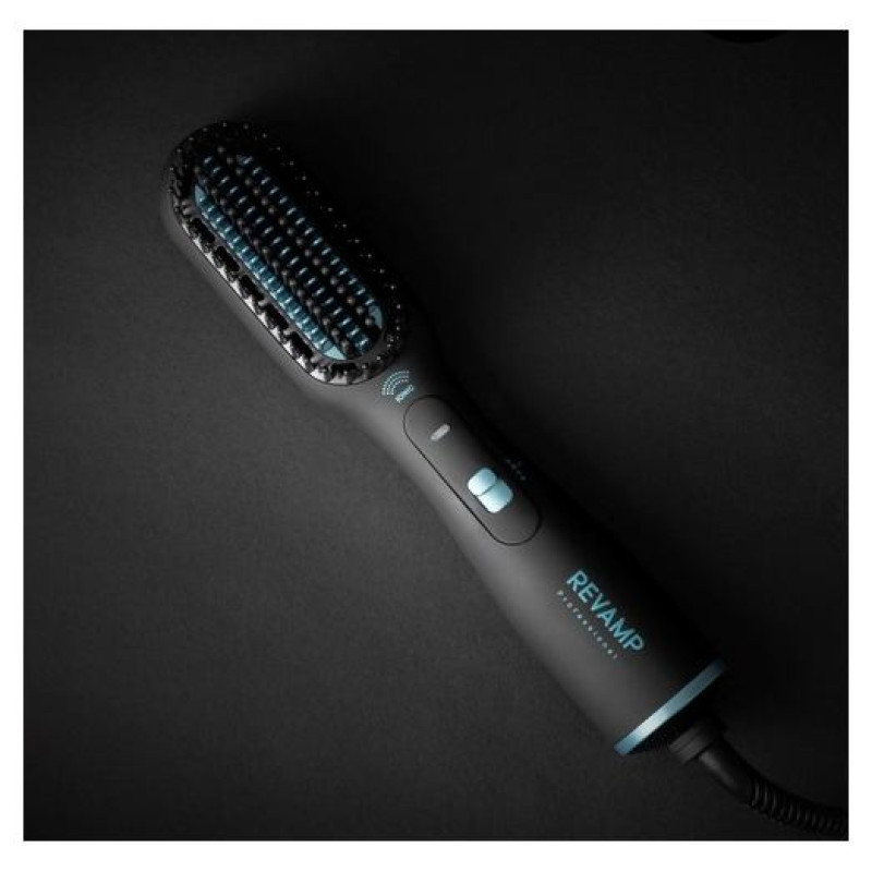 Revamp BR-2500X-EU Deepform Ceramic Straightening Hot Brush Black
