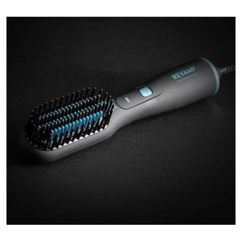 Revamp BR-2500X-EU Deepform Ceramic Straightening Hot Brush Black