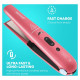 Revamp ST-1700PK-EB Progloss Liberate Cordless Ceramic Compact Hair Straightener Pink