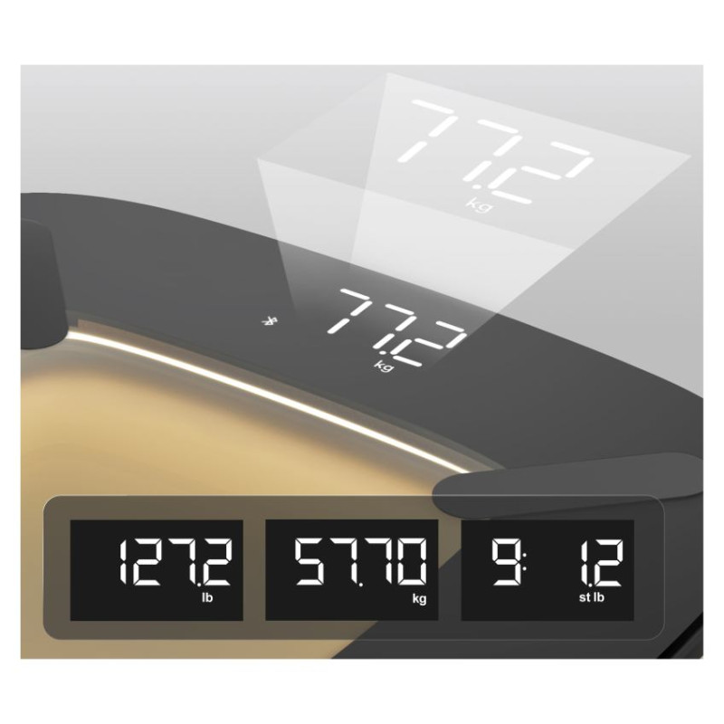 Homedics SCL-B200-BK3R GLO Body Analyser Bath Scale