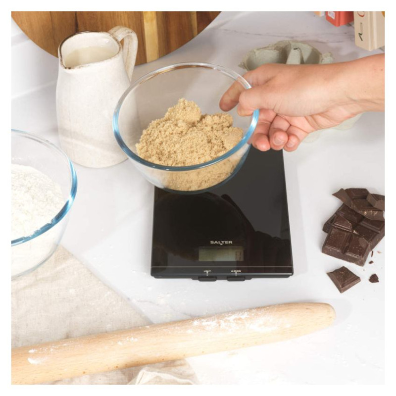 Salter SA00450BCFEU12 Glass Electronic Kitchen Scale