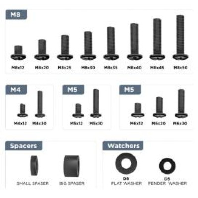 Gembird Universāls TV un monitoru stiprinājumu skrūvju komplekts
