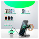 Joyroom JR-W17 Qi 3-in-1 Wireless Inductive Charger - Black