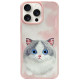 Nimmy Big Eyed Pet 2.0 Cat Case for iPhone 15 Pro Max - Pink