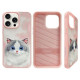 Nimmy Big Eyed Pet 2.0 Cat Case for iPhone 15 Pro Max - Pink