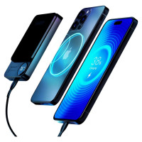 3Mk Protection Powerbank 3mk HARDY MagSynergy Ni+ 5,000mAh 22.5W USB 1C1L - black