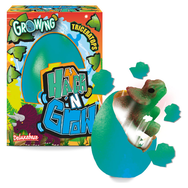 Deluxebase Mini Hatch &acute;N&acute; Grow, Triceratops