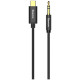 Baseus stereo audio cable AUX 3.5 mm mini jack - USB Type C for tablet phone 120cm black (CAM01-01)