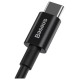 Baseus CATYS-C01 USB-C - USB-C PD QC FCP cable 100W 5A 480Mb/s 2m - black