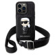 Karl Lagerfeld KLHCP14LCSAKHPKK iPhone 14 Pro 6.1" hardcase black/black Crossbody Saffiano Monogram Ikonik