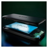 SBS Infinity Power Bank 10000mAh 10W LiFePo₄ USB-A USB-C - Black