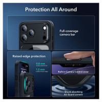 ESR Classic Hybrid MagSafe + Tempered Glass Set for iPhone 17 Pro - Clear Black