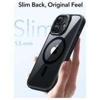 ESR Classic Hybrid Kickstand MagSafe Case for iPhone 17 - Clear Black