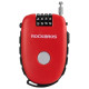 Rockbros 32420981001 bicycle lock with retractable cable - red