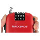Rockbros 32420981001 bicycle lock with retractable cable - red