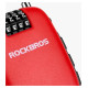 Rockbros 32420981001 bicycle lock with retractable cable - red