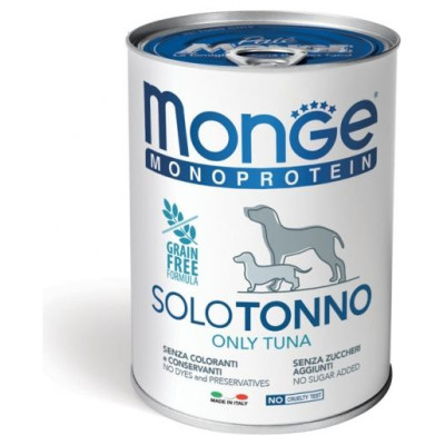 Monge Dog Monoprotein Pate Only Tuna 400 g
