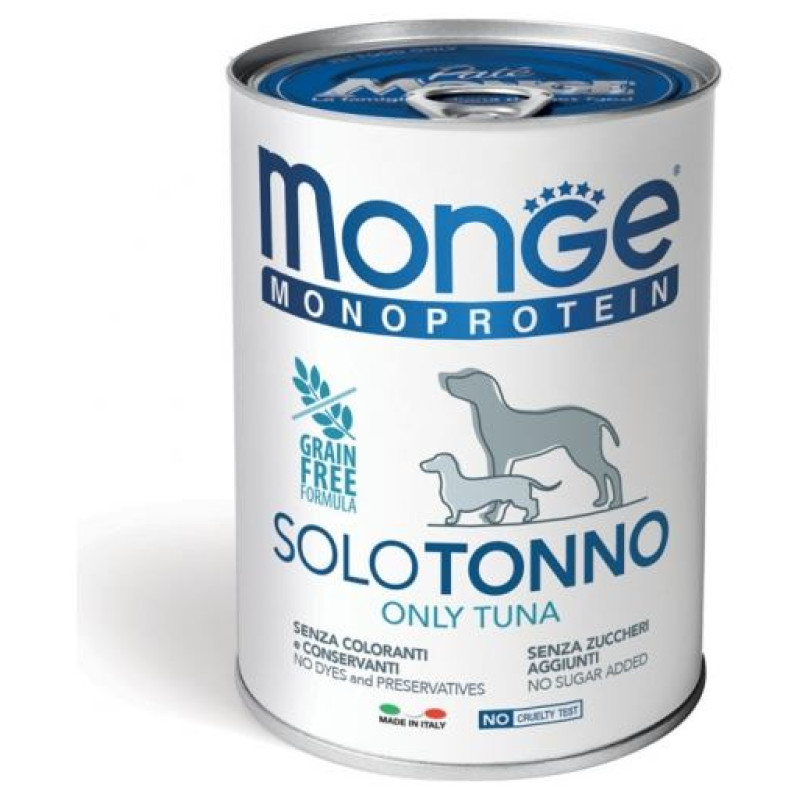 Monge Dog Monoprotein Pate Only Tuna 400 g
