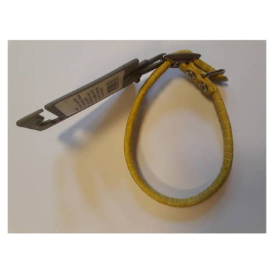 Hunter Kakla siksna Croque R&S 37/6 makslīgā āda  dzeltena