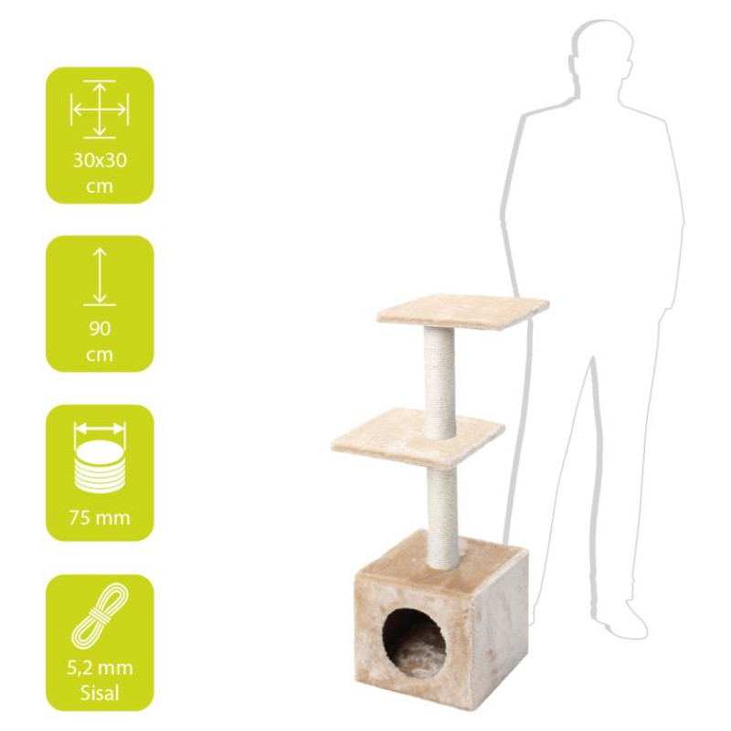 Europet Bernina Nagu asināmais PALAZZO 30x30x90cm bē&scaron;s