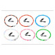 Flamingo LED kakla siksna VISIO oranza 70 cm